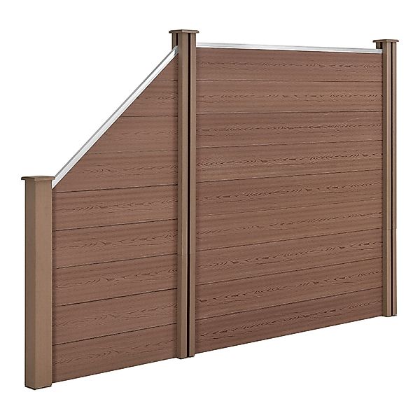 neu.holz Gartenzaun, (mit Pfosten), »Utrera« Lamellenzaun günstig online kaufen