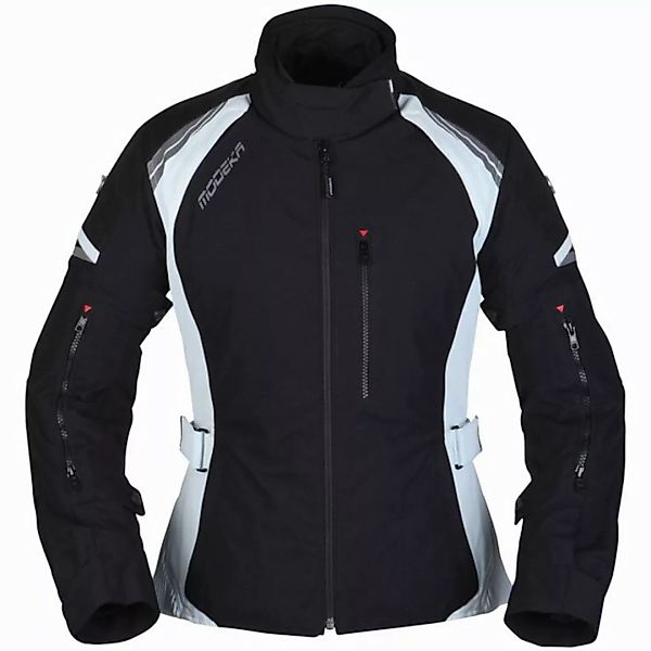 Modeka Motorradjacke Modeka Amberly Textiljacke Damen schwarz / hellgrau günstig online kaufen