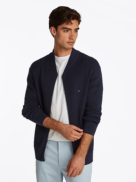 Tommy Hilfiger Strickjacke RACKING STRUCTURE BASEBALL günstig online kaufen