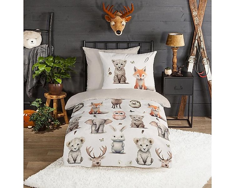TRAUMSCHLAF Bettwäsche Jungtiere, Flanell, 2 teilig, besonders weich und wa günstig online kaufen