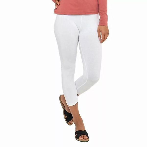 celodoro 3/4-Leggings Damen Leggings (3/4 Capri) Stretch-Jersey Hose aus Ba günstig online kaufen