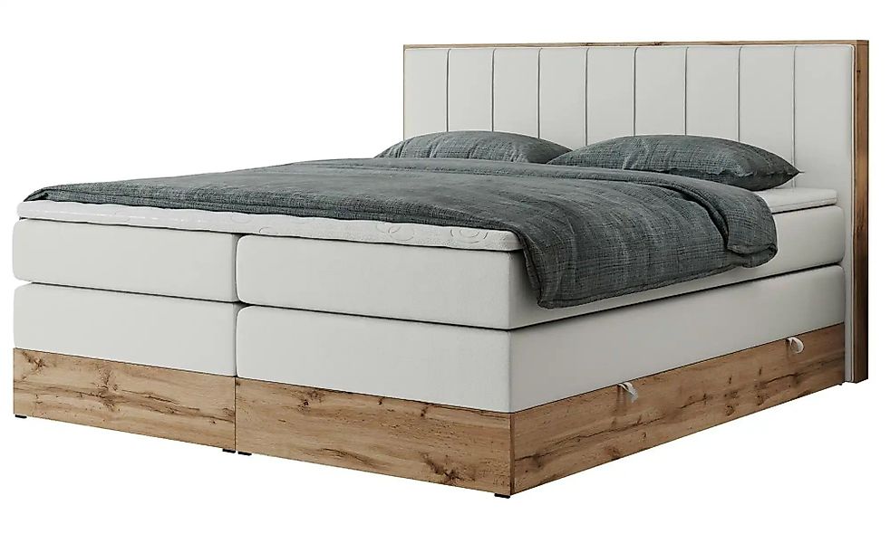 Boxspringbett mit Bettkasten Bellissimo King ¦ weiß ¦ Maße (cm): B: 208 H: günstig online kaufen