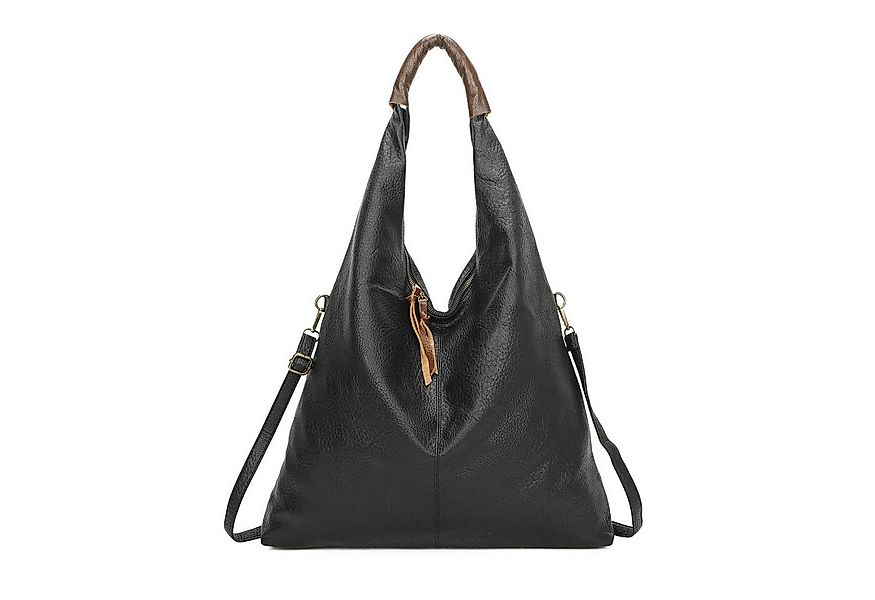 ITALYSHOP24 Schultertasche XXL Damen Shopper Tasche Freizeittasche Hobo Bag günstig online kaufen