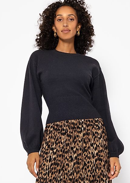 SASSYCLASSY Strickpullover Pullover mit Ballonärmeln und günstig online kaufen