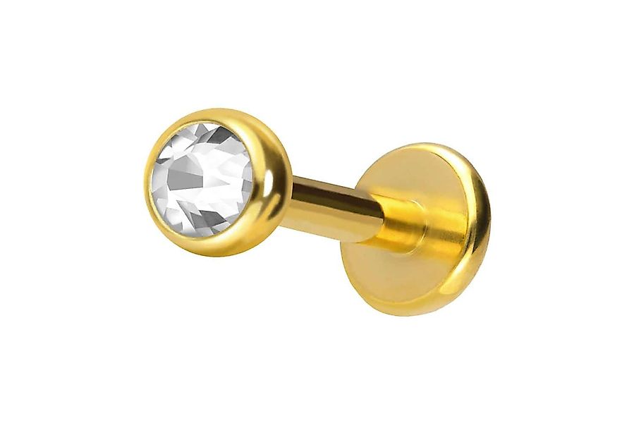 PIERCINGLINE Piercing-Set Titan Labret KRISTALL (Labrets günstig online kaufen