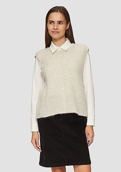 s.Oliver Funktionsweste Strickjacke Geknöpfte Strickweste günstig online kaufen