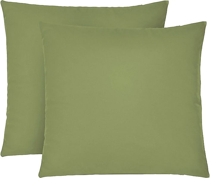 Biberna Kissenbezug Michi Feinjersey mit Reißverschluss, (2 Stück), verschi günstig online kaufen