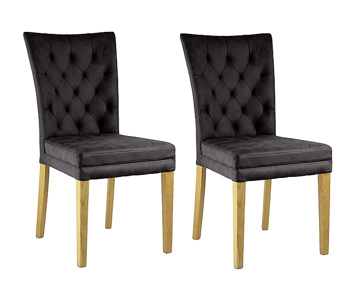 Home affaire 4-Fußstuhl »Colorado«, (Set), 2 St., Microfaser, bequeme Polst günstig online kaufen