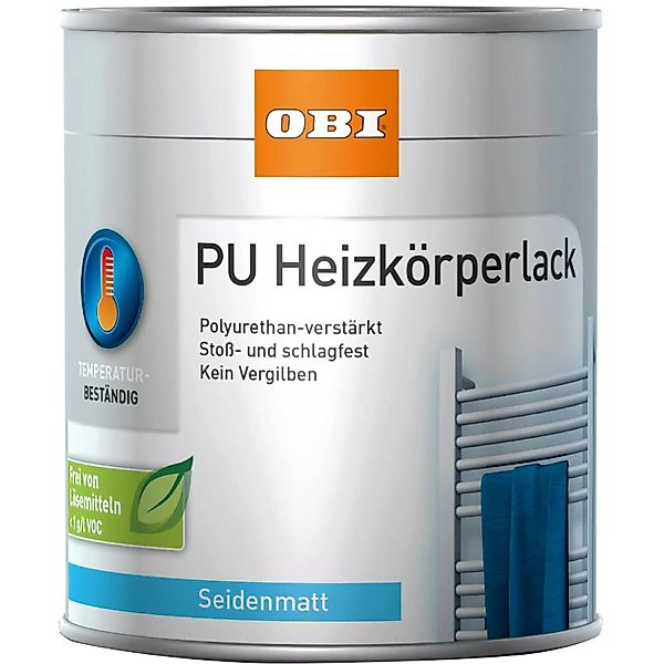OBI PU Heizkörperlack Weiß seidenmatt 750 ml günstig online kaufen