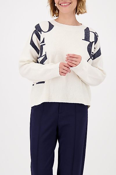 Monari Strickpullover Pullover Buchstaben Regular fit günstig online kaufen