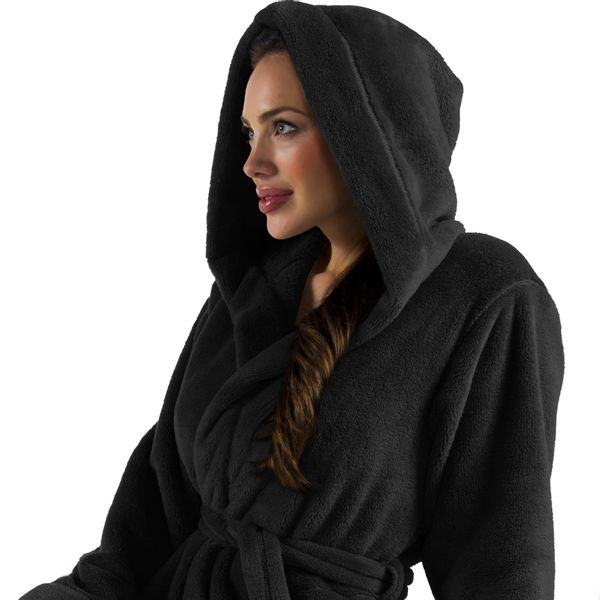 CelinaTex Bademantel Morgenmantel Damen kurz Fleece günstig online kaufen