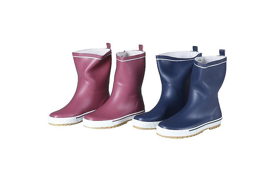 Home4Living Damen Gummistiefel Blau/Flieder – Wasserdichte Regenstiefel Gum günstig online kaufen