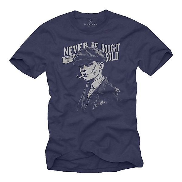 MAKAYA T-Shirt Herren Kurzarm mit Druck günstig online kaufen