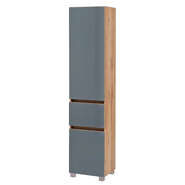 Held Möbel Seitenschrank Pisa 40 cm Grau-Wotaneiche günstig online kaufen