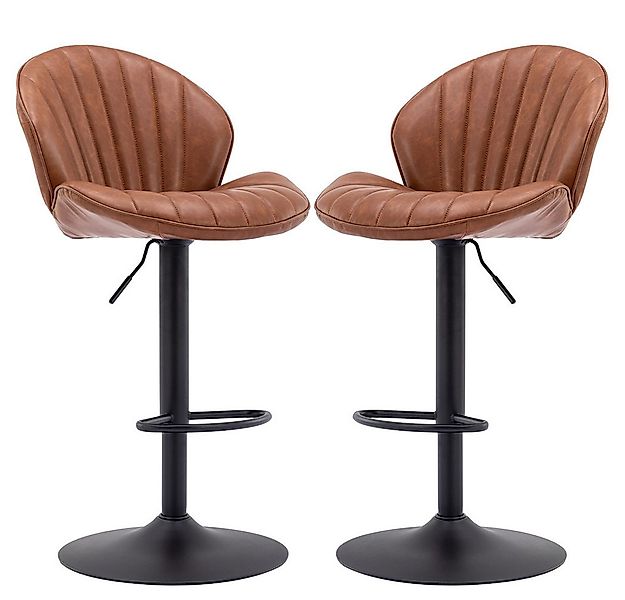 WAHSON OFFICE CHAIRS Barhocker 2er Set Barstuhl Bistrohocker mit Lehne günstig online kaufen