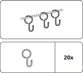 GARDINIA Seilklammern, Seilspanngarnituren, (Set, 20-St), Serie günstig online kaufen