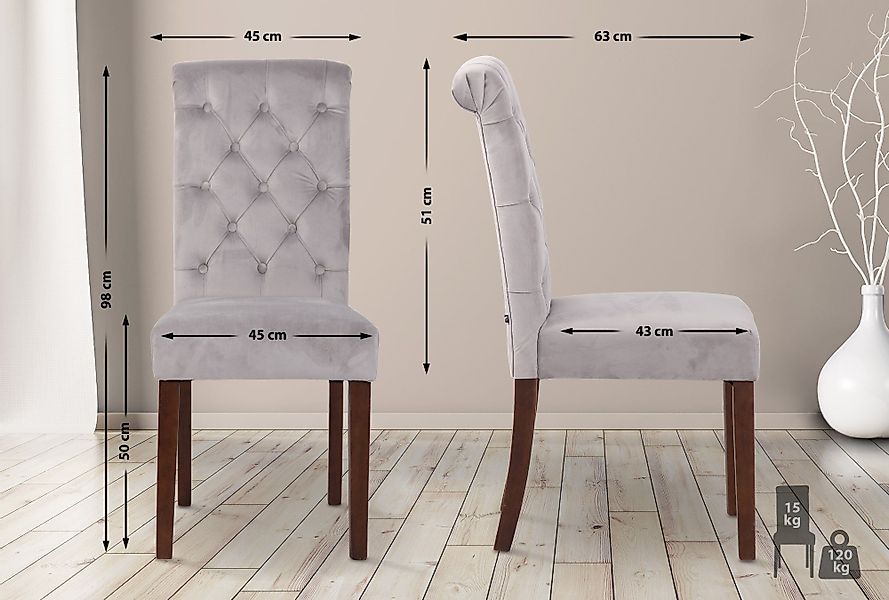 CLP Esszimmerstuhl LISBURN (2er Set), mit günstig online kaufen