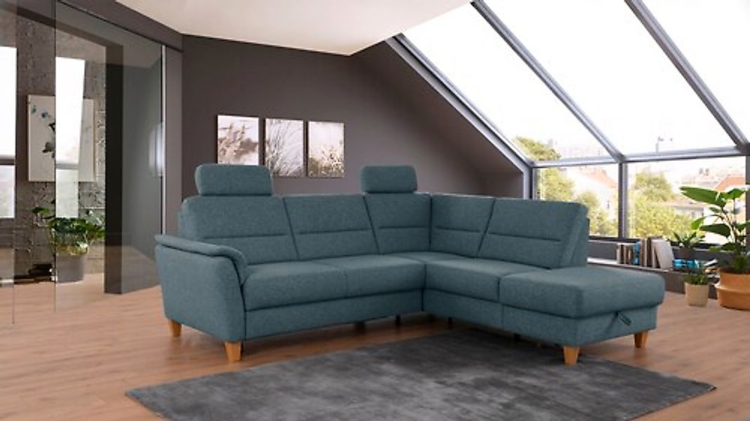 Home affaire Ecksofa »Palmera L-Form, B: 236 cm« optional Bettfunktion & Be günstig online kaufen