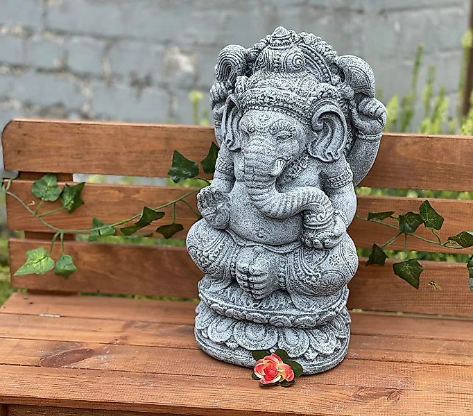 Stone and Style Gartenfigur Ganesha Statue günstig online kaufen