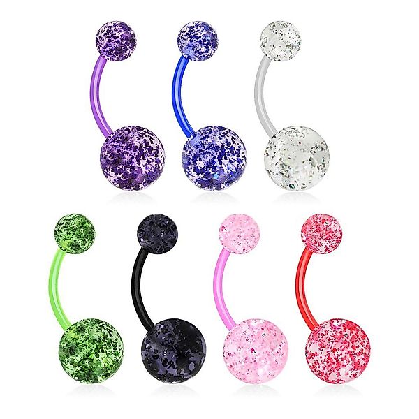 viva-adorno Bauchnabelpiercing Banane Barbell Bioflex Kunststoff günstig online kaufen