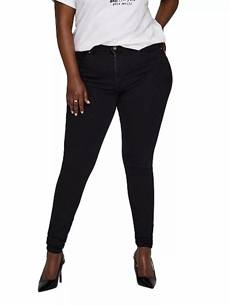 Carmakoma by Only Damen Jeans CARPOWER REA3659 - Skinny Fit - Schwarz - Bla günstig online kaufen