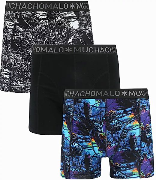 Muchachomalo Boxershorts 3er-Pack Barbwire Owl - Größe XL günstig online kaufen