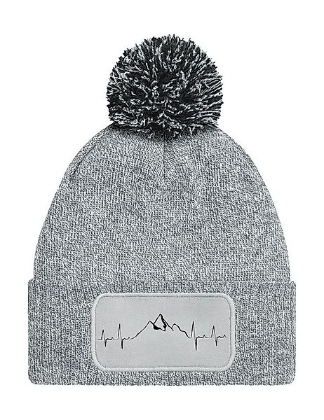 Youth Designz Beanie Unisex Strick Bommel Beanie Mütze mit Heartbeat Mounta günstig online kaufen