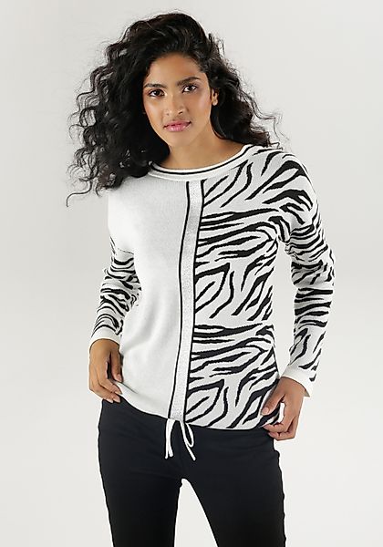 Aniston SELECTED Strickpullover mit Tunnelzug am günstig online kaufen