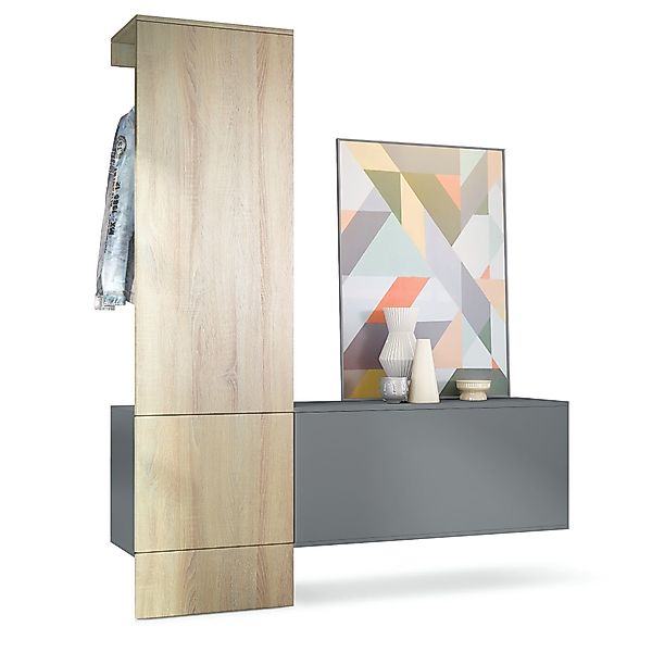 Vladon Garderoben-Set Carlton Set 4, (Wandgarderobe günstig online kaufen