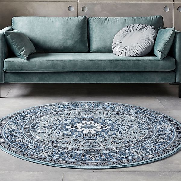 HANSE Home Teppich »Skazar Isfahan«, rund, 9 mm Höhe, Kurzflor, Orient, Tep günstig online kaufen