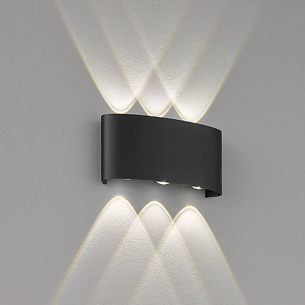 FISCHER & HONSEL LED Außen-Wandleuchte "Berlin", 6 flammig, Leuchtmittel LE günstig online kaufen