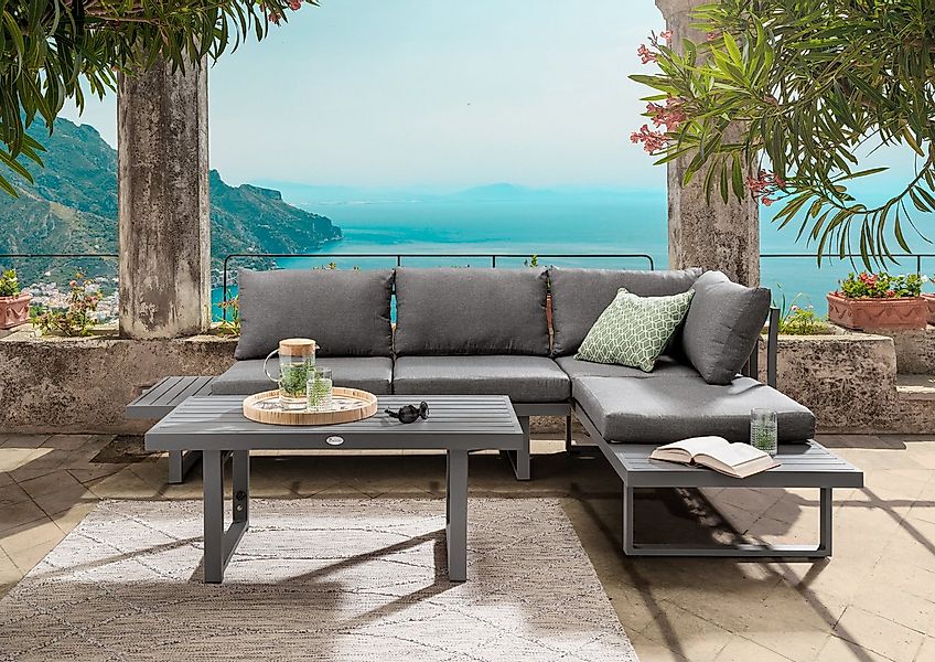 Destiny Gartenlounge-Set SEA POINT, (15-tlg., 2x Schenkel, 1x Tisch), Alumi günstig online kaufen