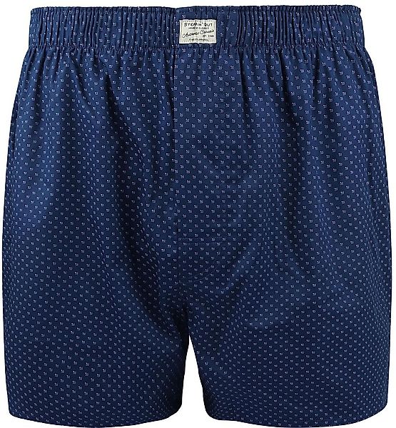 Steppin' Out Boxershort Druck Navy - Größe S günstig online kaufen