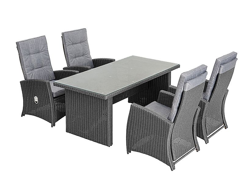 KONIFERA Garten-Essgruppe ""New Paris"", (Set, 13 tlg., 4 Sessel, Rückenleh günstig online kaufen