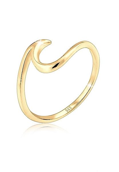 Elli Fingerring Wellen Wave Maritim Meer 925 Silber, Wellen günstig online kaufen