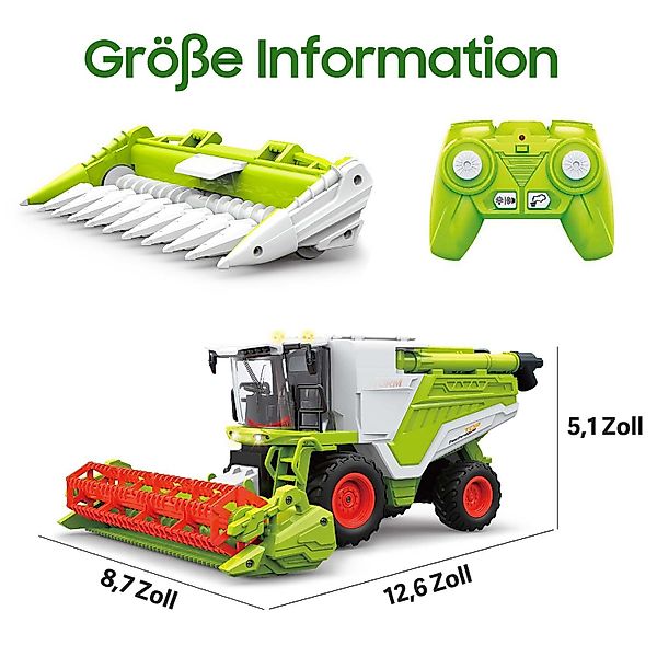 ZEUOPQ RC-Traktor Ferngesteuertes Mähdrescher Harvester-Spielzeug, RC günstig online kaufen