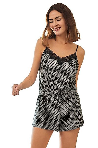 Nina Von C. Pyjama Damen Jumpsuit Nachtwäsche 16731945, Schwarz günstig online kaufen