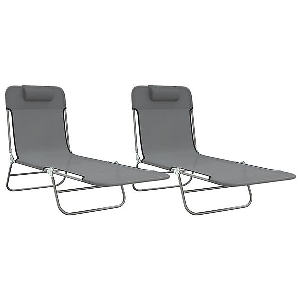 vidaXL Gartenliege Sonnenliegen Klappbar 2 Stk. günstig online kaufen