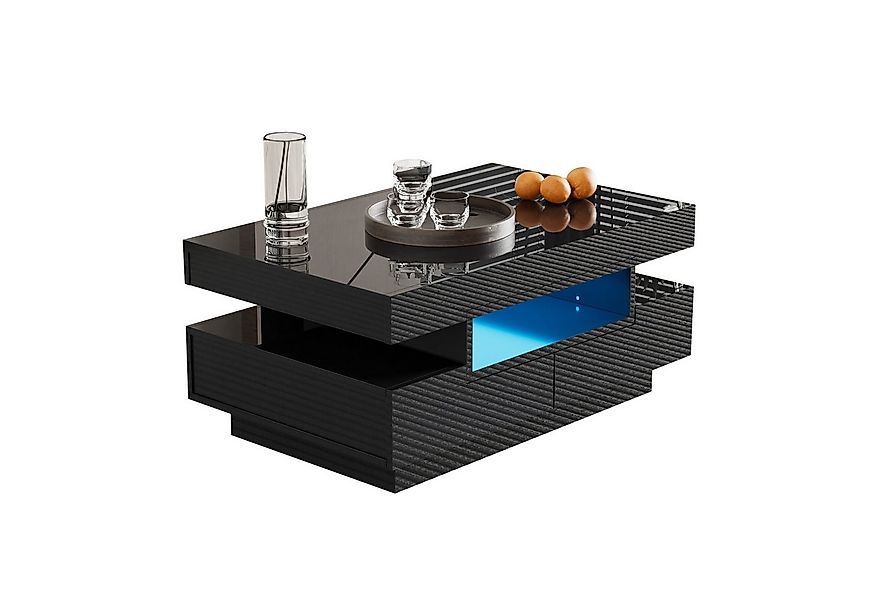 OKWISH Couchtisch Sofatisch Beistelltisch (4 Schubladen vorne und hinten), günstig online kaufen