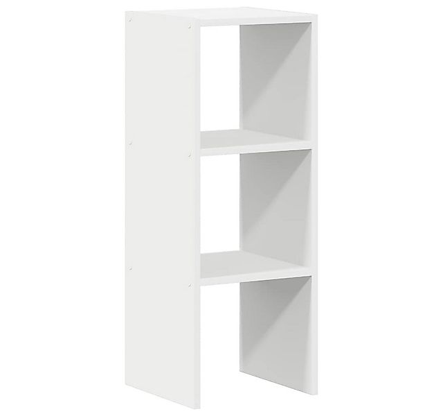 vidaXL Fächerschrank Bücherregal Stapelbar Weiß 30x30x80 cm Holzwerkstoff ( günstig online kaufen