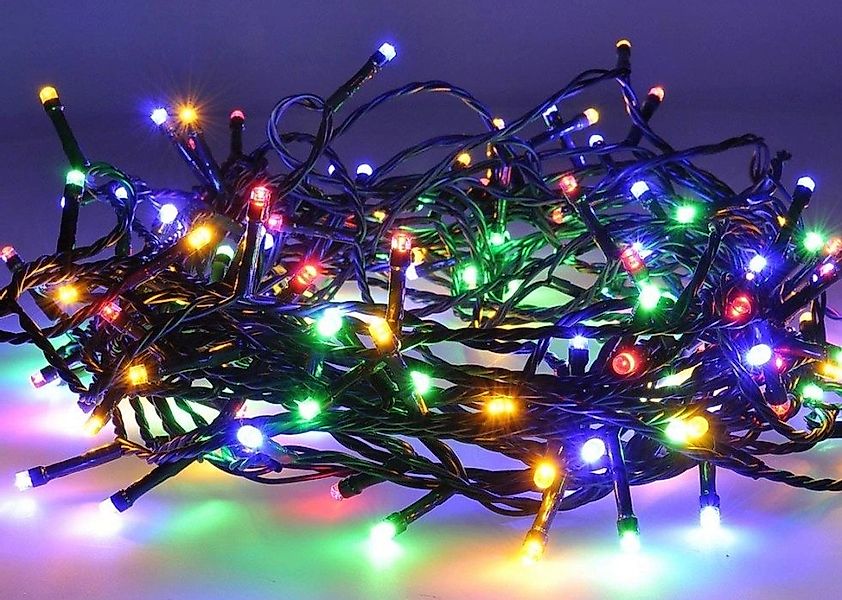 Nipach LED-Lichterkette Weihnachtsbeleuchtung bunt 2x 100er oder 2x 200er günstig online kaufen