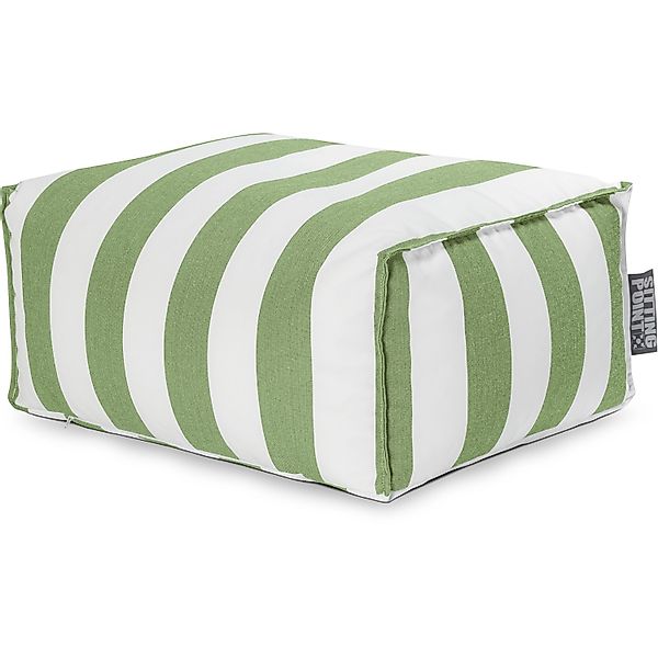 Sitting Point Hocker Santorin Roll 100 l Grün Streifen-Muster günstig online kaufen