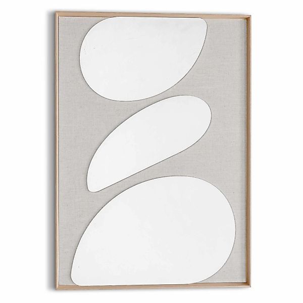 Reinders Wandbild "Organic Pebbles", Wohnzimmer - Beige - MDF - Abstrakt - günstig online kaufen