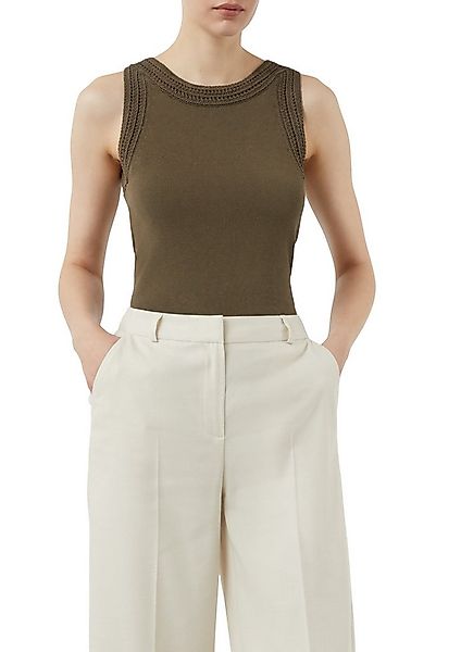 comma Rundhalsshirt mit Strick Details günstig online kaufen