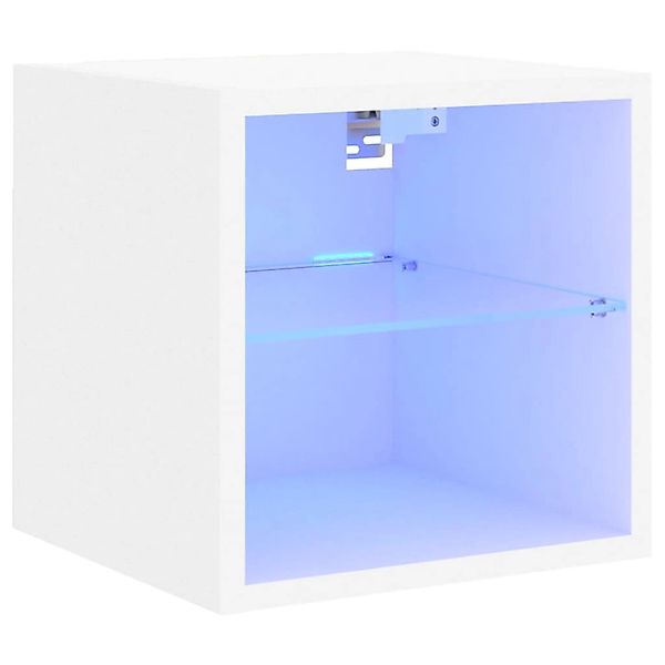 vidaXL TV-Wandschrank mit LED-Leuchten Weiß 30x28,5x30 cm 836973 günstig online kaufen