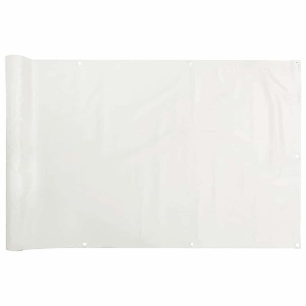 vidaXL Gartenzaun Balkon-Sichtschutz Weiß 500x75 cm günstig online kaufen