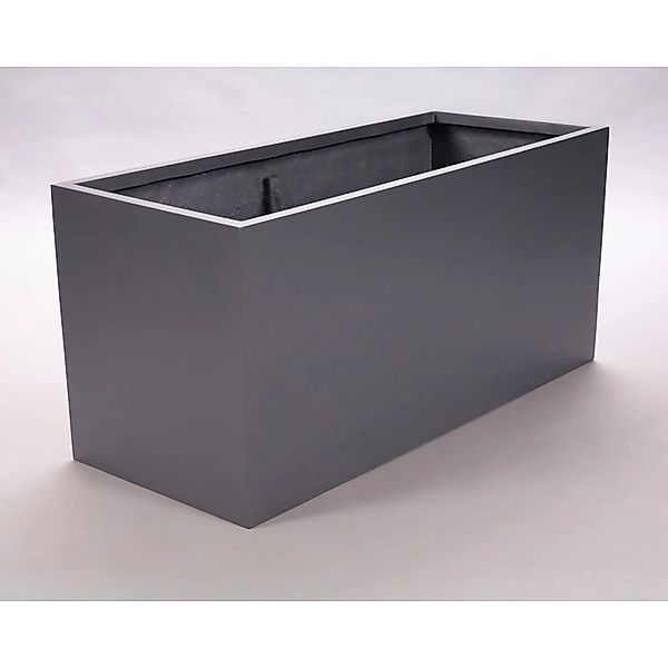 Elegant Einrichten Pflanzkübel Fiberglas Rechteckig Anthrazit-Metallic 120x günstig online kaufen