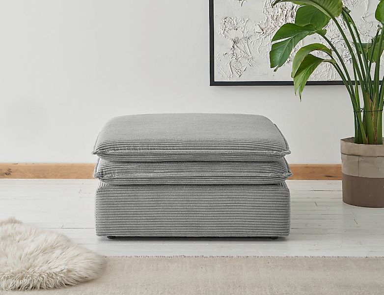 Places of Style Hocker "PIAGGE", Hochwertiger Cord, passend zum Loveseat PI günstig online kaufen