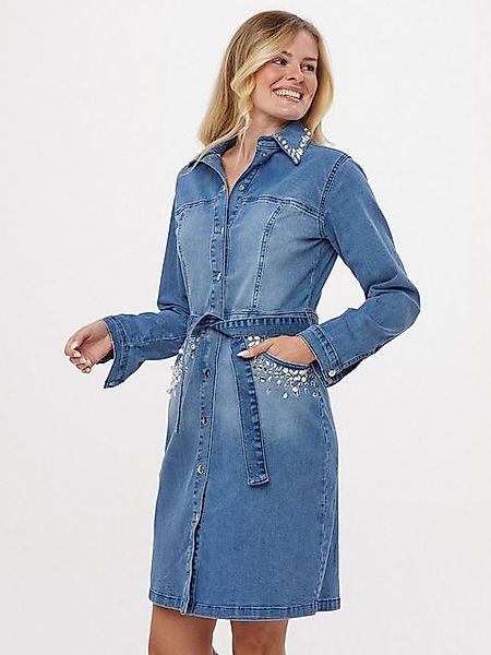 Sarah Kern Jeanskleid Longkleid Figurumspielend mit günstig online kaufen