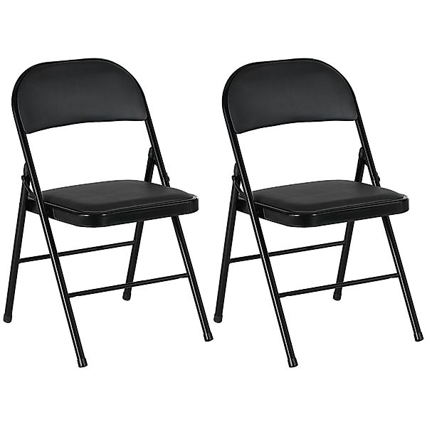 HOMCOM Klappstuhl gepolsterte klappbare Stühle, Indoor, günstig online kaufen